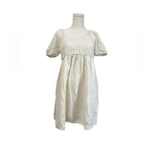 Hatch Maternity Lola Babydoll Ivory Mini Dress Baby Shower Party Boho Size S (1)
